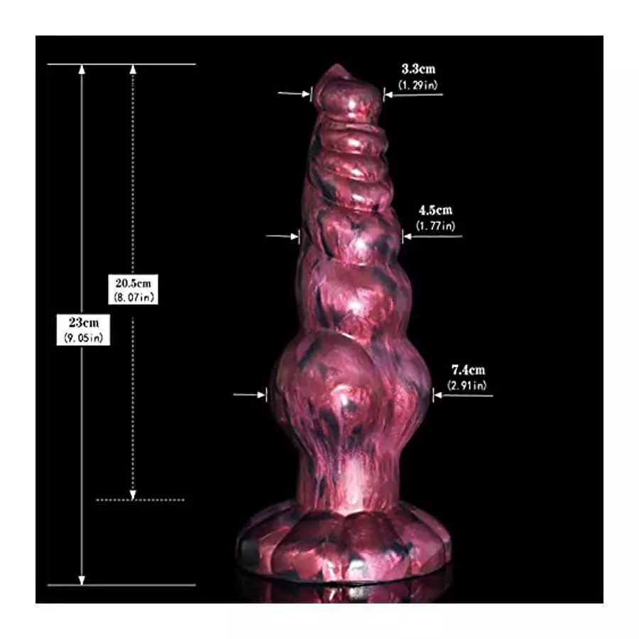 FRRDEI Dildo Silicone Anal Beads Dildo with Suction Cup, G-spot Dildo Animal Butt Plugs Dragon Realistic Dildo Thick Alien Dildo