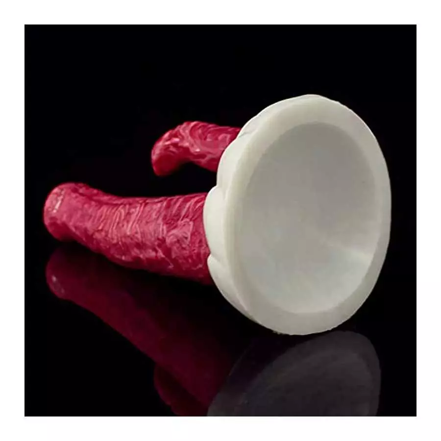 Realistic Double-Ended Dragon Dildo with Hands-Free Suction Cup, 8.8 inches Big Pink Silicone One Side Dual Heads Anal Plug Adul