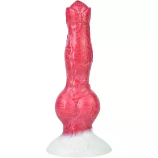 Optional Size Silicone Made Artificial Wolf Dildo Multi Color with Suction Soft Knotty (S)
