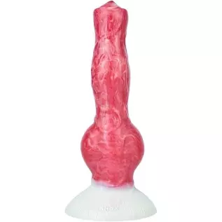 Optional Size Silicone Made Artificial Wolf Dildo Multi Color with Suction Soft Knotty (S)