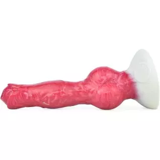 Optional Size Silicone Made Artificial Wolf Dildo Multi Color with Suction Soft Knotty (S)