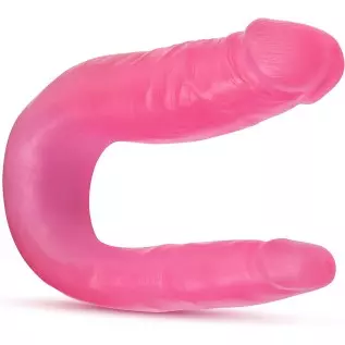 Blush Dr. Skin Mini Double Dong 12.5 Inch Realistic Two Headed Dildo, Double Penetration Sex Toy for Women, Chocolate Blush Dr. Skin Mini Double Dong 12.5 Inch Realistic Two Headed Dildo, Double Penetration Sex Toy for Women, Chocolate