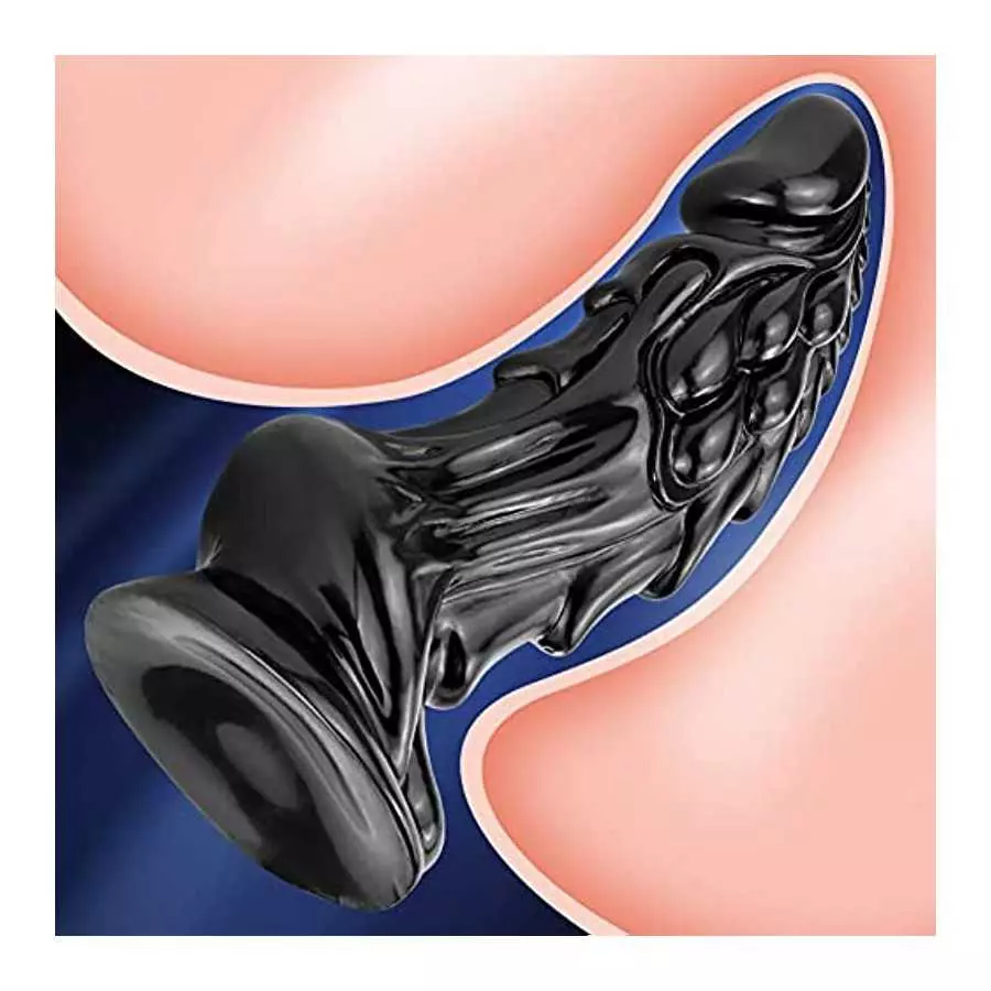 Sex Factory Realistic Dildo, 7.4 Inches Animal Monster Dildo Kirin Penis G-spot Simulation Penis Anal Plug Prostate Massager wit