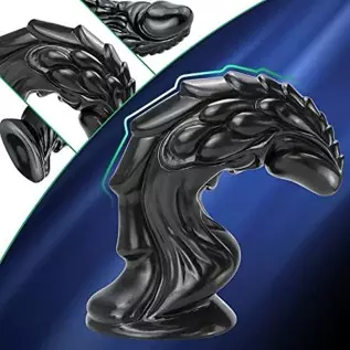 Sex Factory Realistic Dildo, 7.4 Inches Animal Monster Dildo Kirin Penis G-spot Simulation Penis Anal Plug Prostate Massager wit