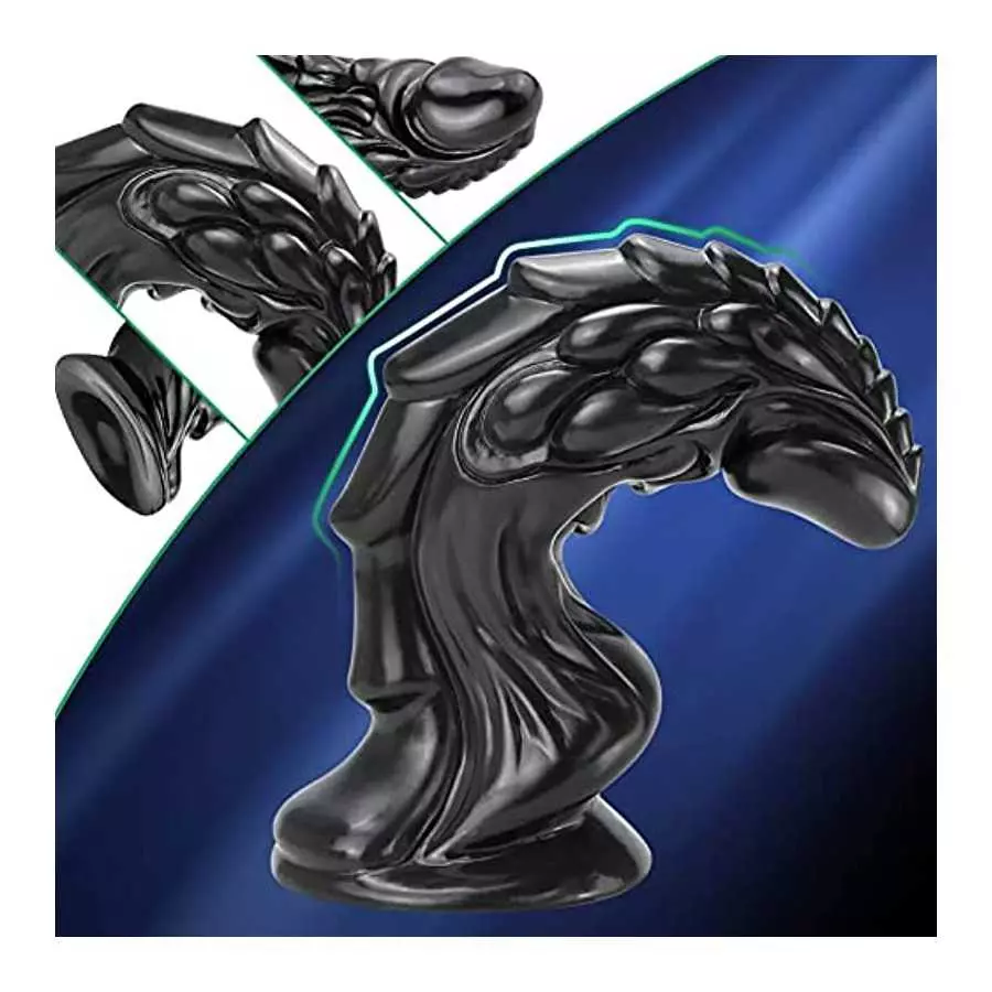 Sex Factory Realistic Dildo, 7.4 Inches Animal Monster Dildo Kirin Penis G-spot Simulation Penis Anal Plug Prostate Massager wit