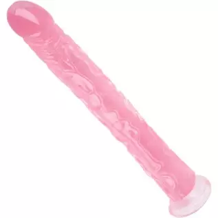 13 Inch Jelly Crystal Dildo, Realistic Huge Flexible Dildos with Powerful Suction Cup Base Large Soft Thick Anal Adult Toy - Gre
