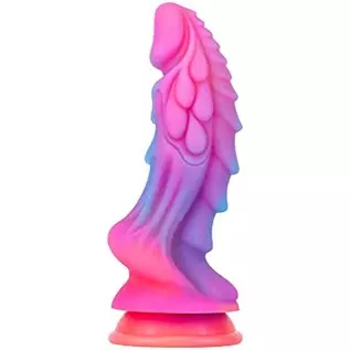 Luminous Dragon Dildo, 8.46 Inch Monster Realistic Dildo, Silicone G Spot Anal Prostate Dildo Anal Plug with Suction Cup Glow in