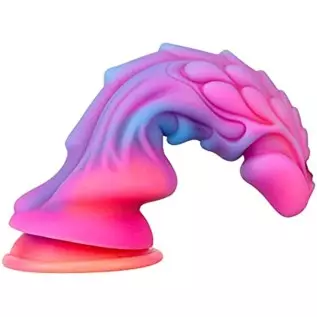 Luminous Dragon Dildo, 8.46 Inch Monster Realistic Dildo, Silicone G Spot Anal Prostate Dildo Anal Plug with Suction Cup Glow in