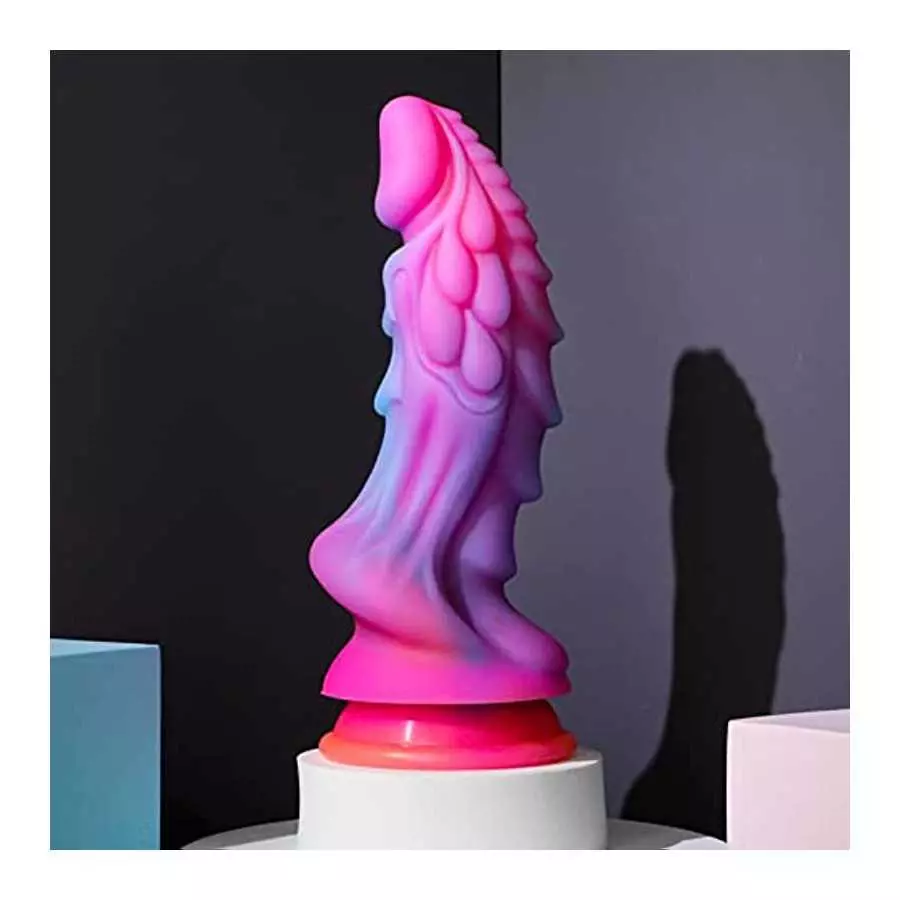 Luminous Dragon Dildo, 8.46 Inch Monster Realistic Dildo, Silicone G Spot Anal Prostate Dildo Anal Plug with Suction Cup Glow in