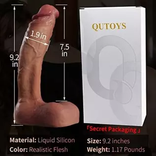 9.2 Inch Realistic Dildo Anal Dildo with Strong Suction Cup Liquid Silicone Huge Dildos Big Soft Flexible Fake Dick Cock Penis G