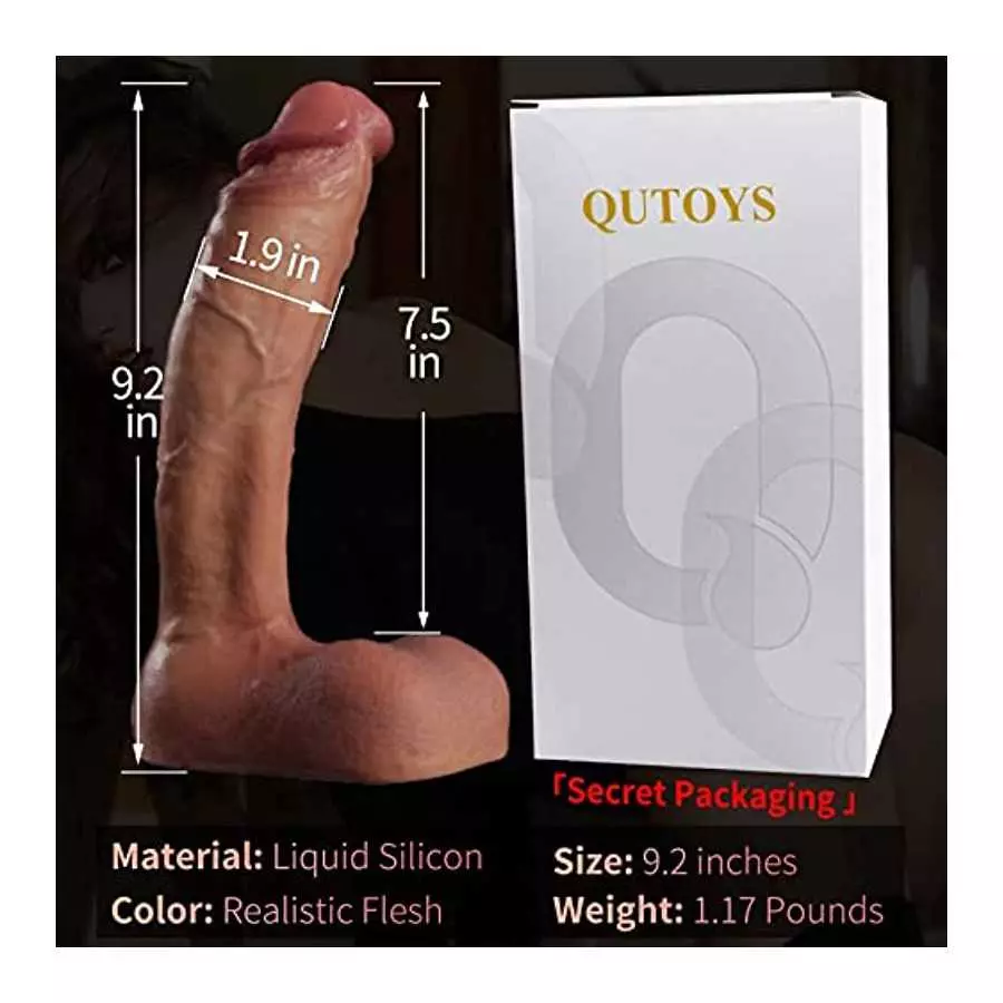 9.2 Inch Realistic Dildo Anal Dildo with Strong Suction Cup Liquid Silicone Huge Dildos Big Soft Flexible Fake Dick Cock Penis G