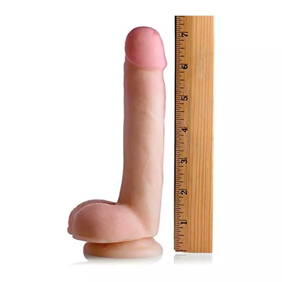 Slim SkinTech Realistic 7 Inch Dildo with Balls