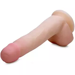 Slim SkinTech Realistic 7 Inch Dildo with Balls