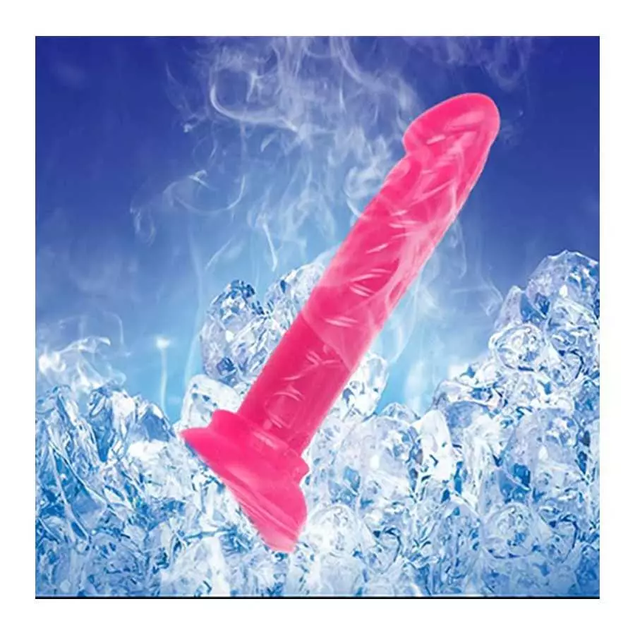 5.3in Mini Silicone Realistic Silicone Suction Cup Realistic Classic Dick Wand with Strong Suction (Pink)