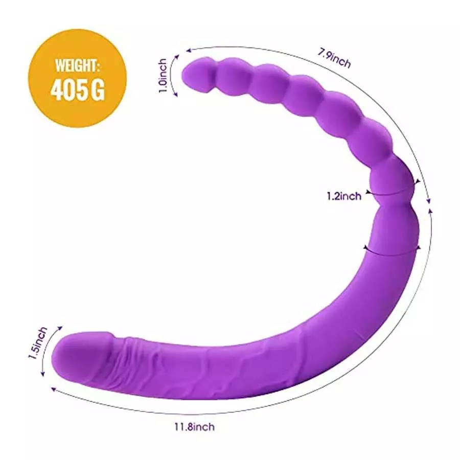 Realistic Double Ended Silicone Dildo Beginner Dildo Lifelike Huge Dildo, Realistic Penis Anal Sex Toys for G-spot Stimulation f