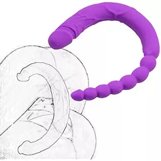 Realistic Double Ended Silicone Dildo Beginner Dildo Lifelike Huge Dildo, Realistic Penis Anal Sex Toys for G-spot Stimulation f