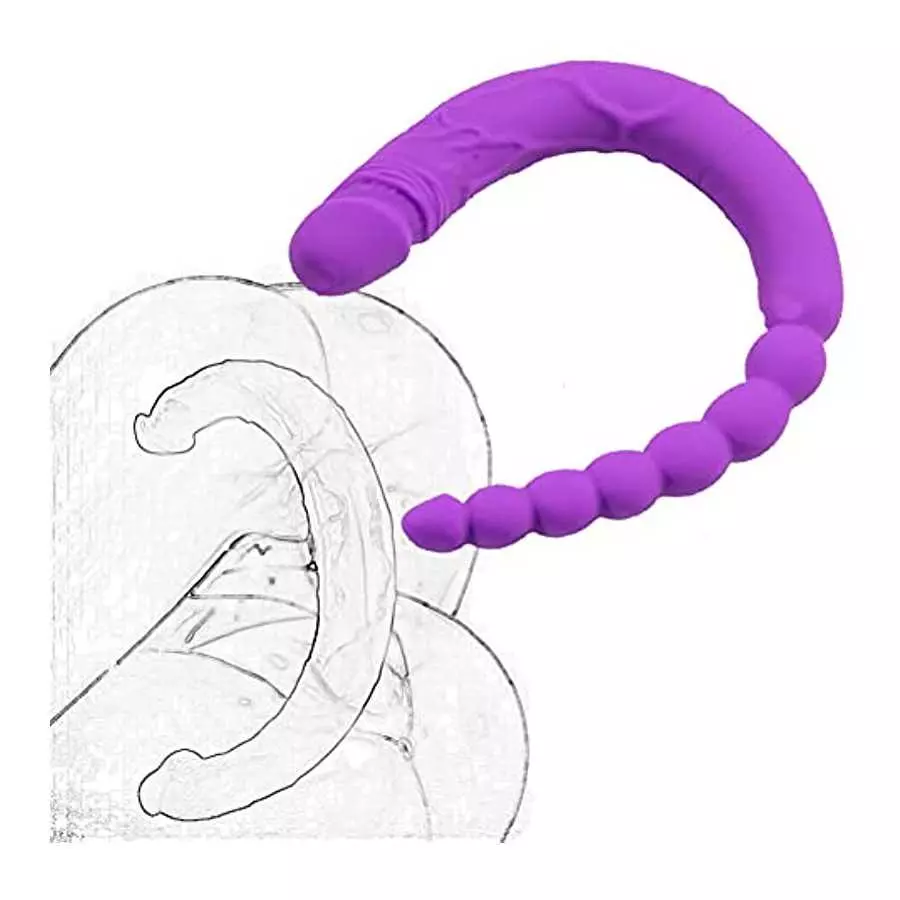 Realistic Double Ended Silicone Dildo Beginner Dildo Lifelike Huge Dildo, Realistic Penis Anal Sex Toys for G-spot Stimulation f