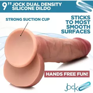 CURVE TOYS Jock 6" Dual Density Dildo for Men, Women, & Couples. Body Safe Ultra Realistic Premium Silicone Dildo. 1 Realistic D