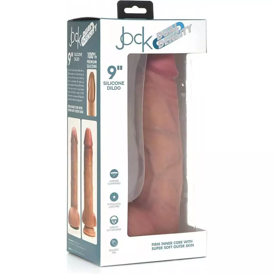 CURVE TOYS Jock 6" Dual Density Dildo for Men, Women, & Couples. Body Safe Ultra Realistic Premium Silicone Dildo. 1 Realistic D