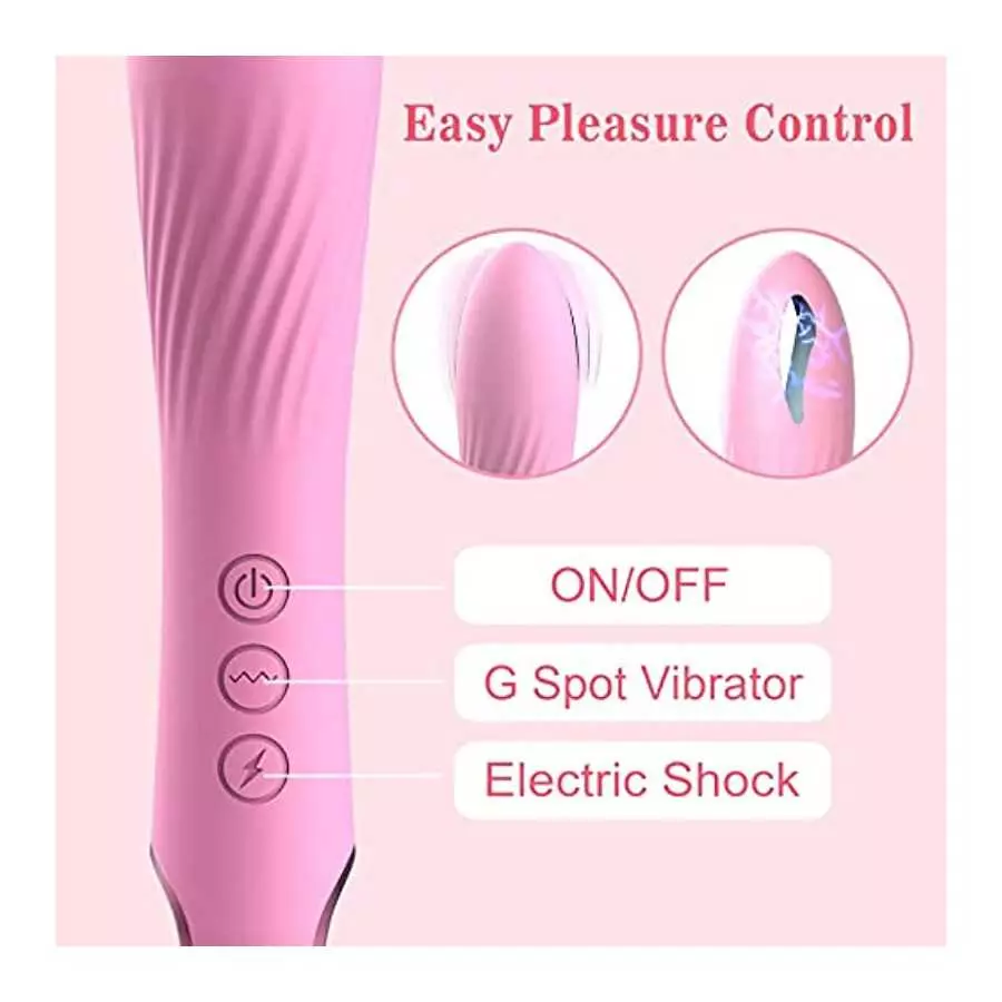 Quiet Realistic Dildo Vibrator G Spot Sex Toys for Woman Electric Shock Vibrating Wand for Her Pleasure Strong Adult Toys Rechar