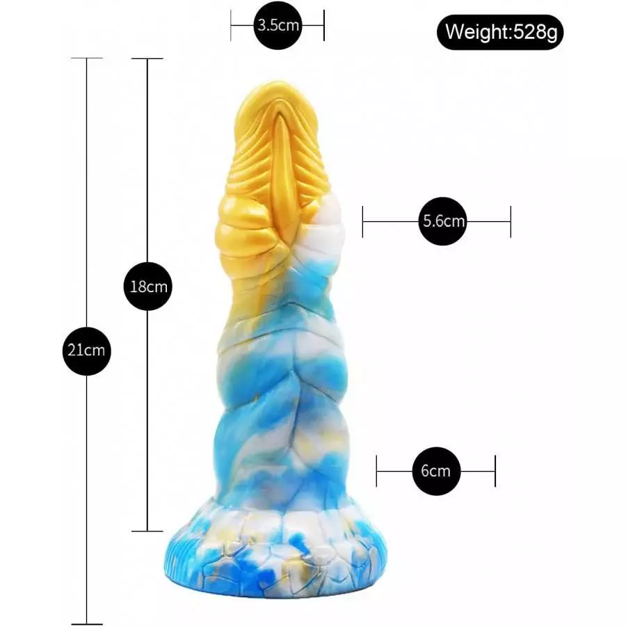 8inch Realistic Horse Dildo Silicone Dildo with Suction Cup for Hands-Free Play, Muti-Color Strap on Dildo Lifelike Anal Plug Ad