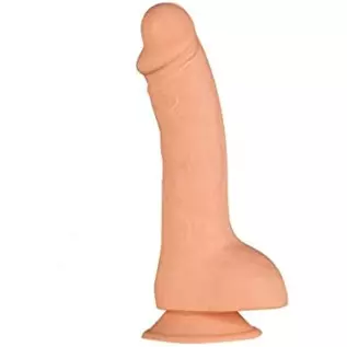 Maia Toys Kyle 8 Inch Silicone Realistic Veined Silicone Suction Cup Dong - Beige/Flesh