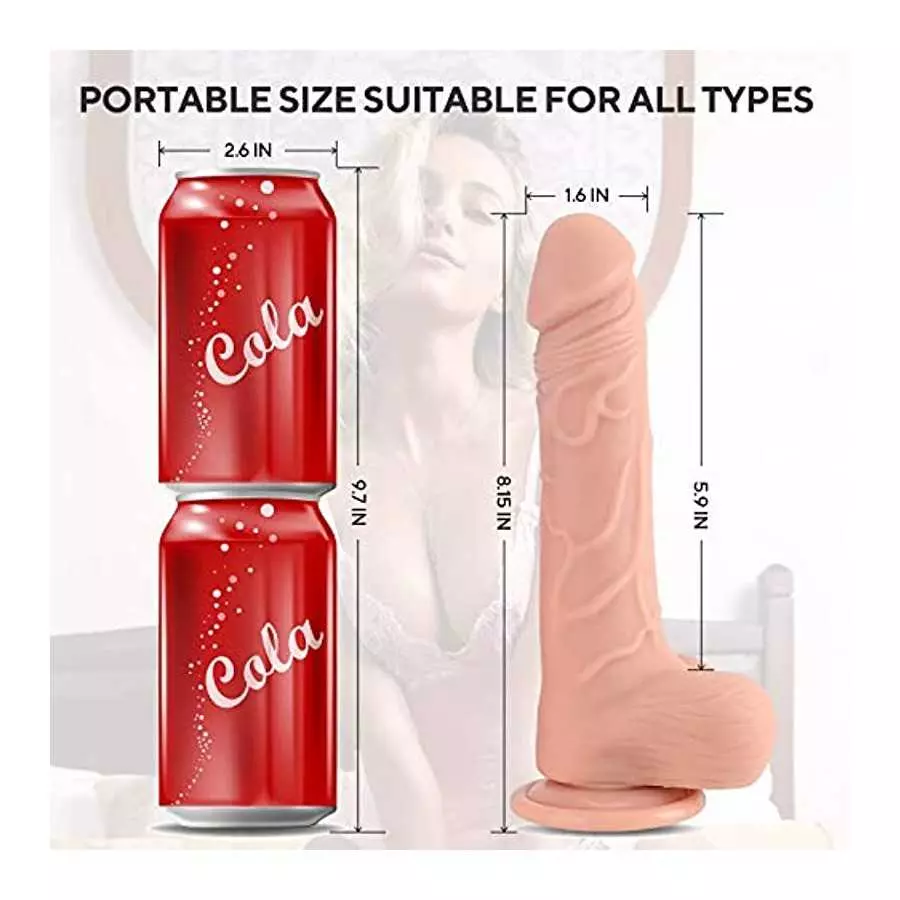 Liquid Silicone Clitoral Anal Dildo for Vagina Prostate Stimulation, Huge Realistic G Spot Oral Sex Dildo with Strong Suction Cu