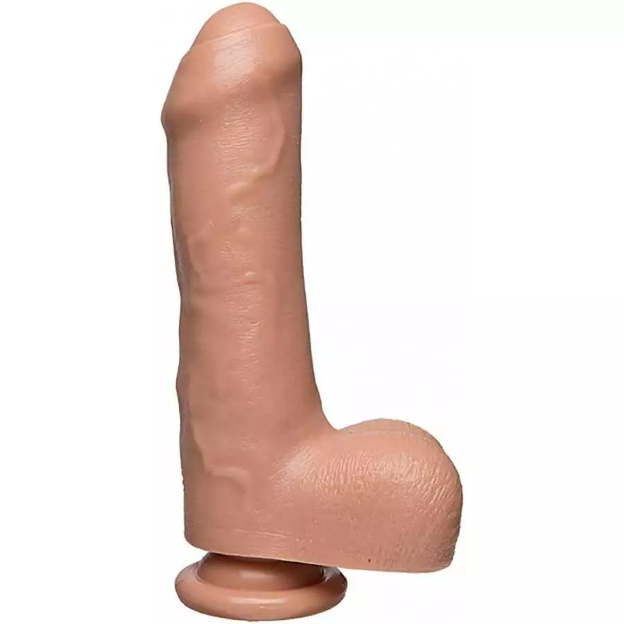 Doc Johnson The D - Uncut D - 9 Inch with Balls - FIRMSKYN - 8.75" Long and 1.75" Wide - Suction Cup Base - O-Ring Harness Compa Doc Johnson The D - Uncut D - 9 Inch with Balls - FIRMSKYN - 8.75" Long and 1.75" Wide - Suction Cup Base - O-Ring Harness Compa