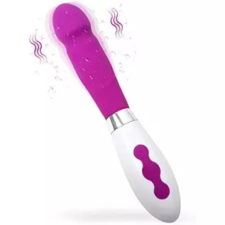 G Spot Dildo Clitoral Vibrator with 10 Vibration Modes, Clitoris Stimulation Vagina Anal Vibrating Massager, Silicone Soft Reali