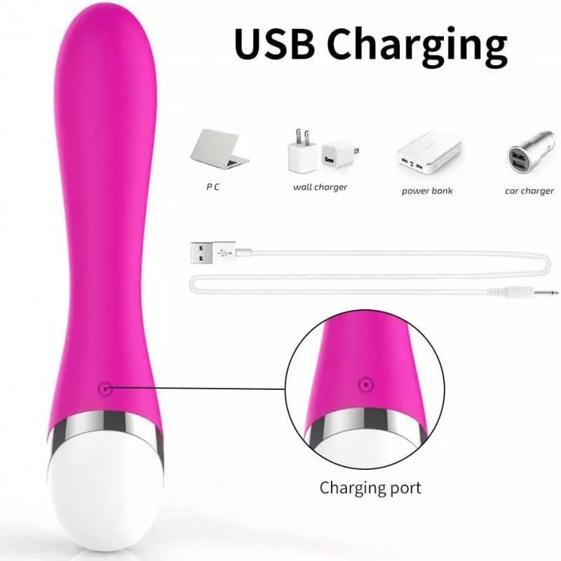 Powerful Rabbit Vibrator with 10 Vibration Modes 6 Speeds, Adult Women Sex Toy, Female Vibrating Dildo, Rechargeable Sexual Wand