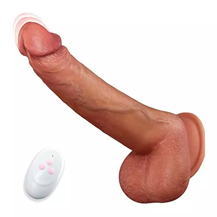 Realistic Vibrating & Thrusting Dildo with 6 Thrust Modes and 10 Vibration Modes, Fake Penis with Strong Suction Cup for G Spot Realistic Vibrating & Thrusting Dildo with 6 Thrust Modes and 10 Vibration Modes, Fake Penis with Strong Suction Cup for G Spot