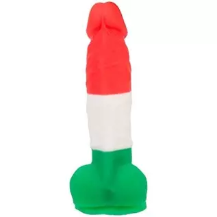 Pure Love 7 inch Multicolored Silicone Dildo with Suction Cup, Harness Compatible, Adult Sex Toy, Multicoloured