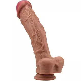 Realistic Dildos Soft Lifelike, Realistic Dildo for Beginners Like Skin Huge Silicone Dildo, G Spot Clitoral Anal Stimulator for