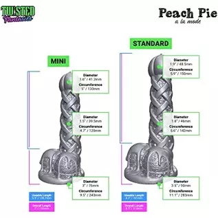 Peach Pie A La Mode Suction Cup Fantasy Dildo - Creamy Pink/White Colors - Handmade in The USA (Mini) Peach Pie A La Mode Suction Cup Fantasy Dildo - Creamy Pink/White Colors - Handmade in The USA (Mini)