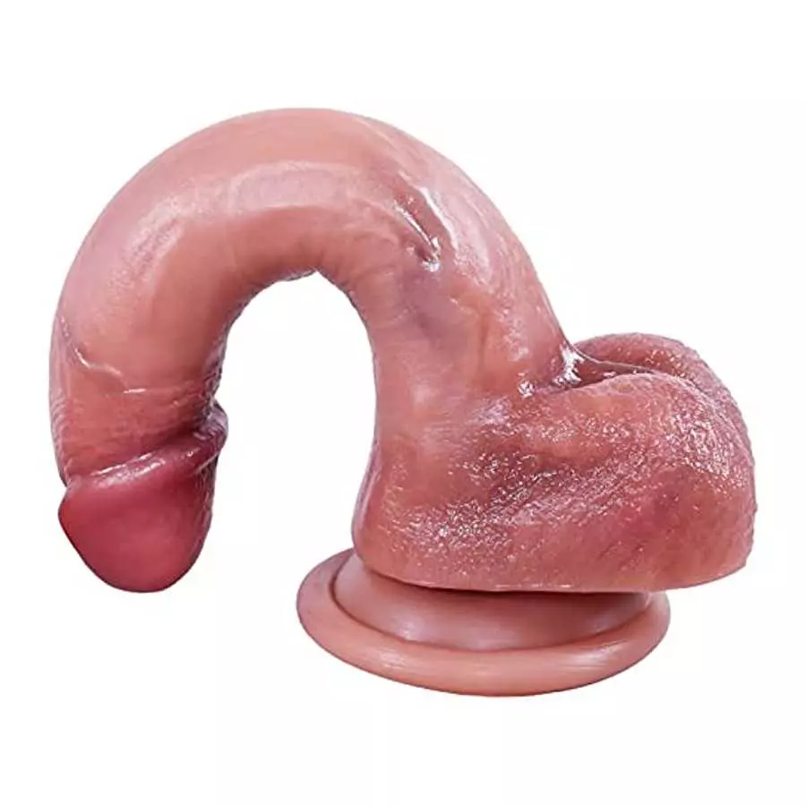 6.93 Inch Realistic Huge Dildo, Heatable Penis, Body-Safe Material, Female Masturbator Dildo for G-spot and Anal Play, Silicone