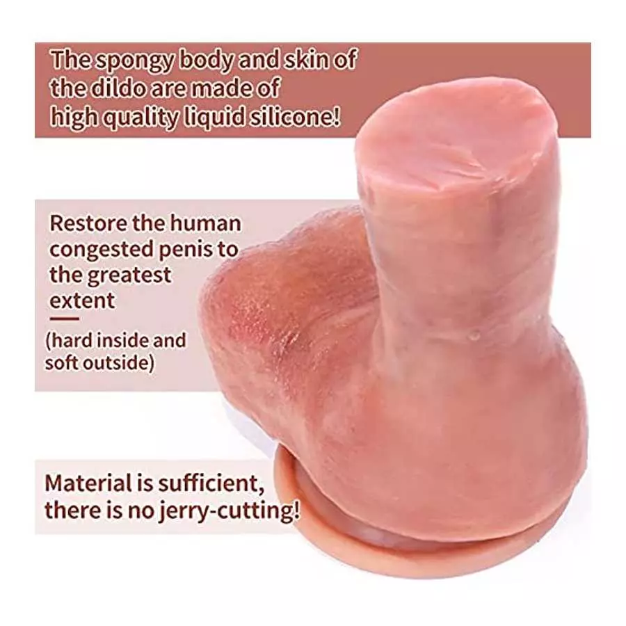 6.93 Inch Realistic Huge Dildo, Heatable Penis, Body-Safe Material, Female Masturbator Dildo for G-spot and Anal Play, Silicone