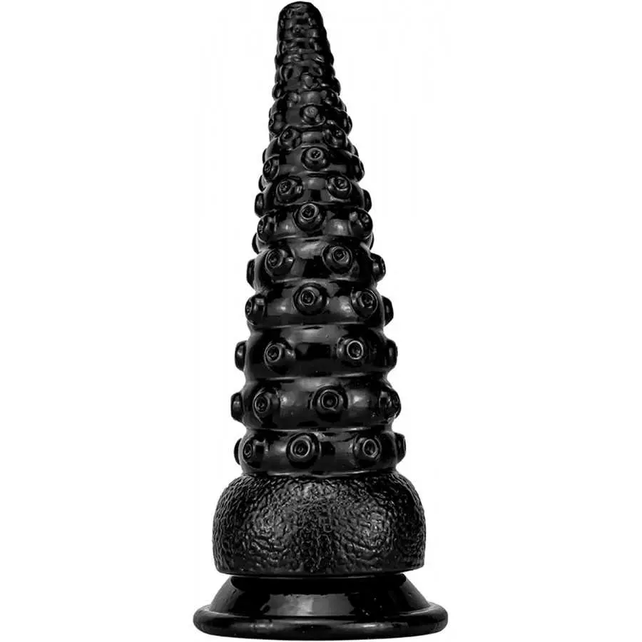 Black Tentacle Dildo Realistic Female Dildo Toy, Flexible Octopus Dildo Butt Plug for Couples, Rubber Suction Cup Dildo Anal Sex