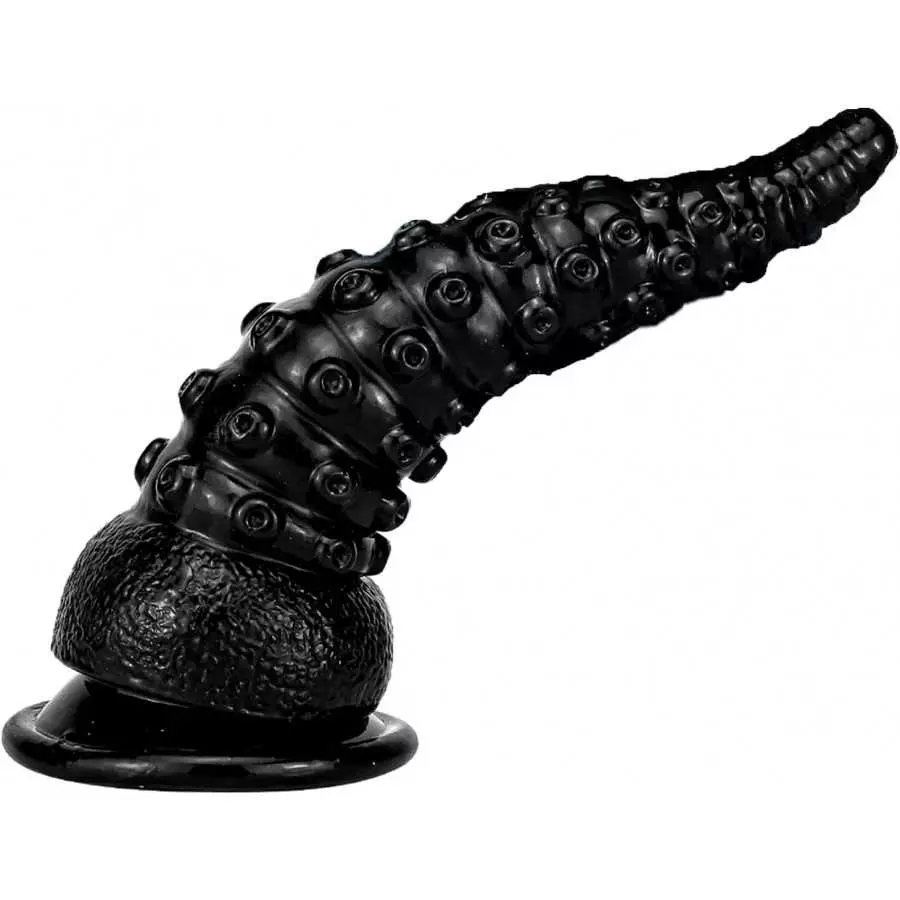Black Tentacle Dildo Realistic Female Dildo Toy, Flexible Octopus Dildo Butt Plug for Couples, Rubber Suction Cup Dildo Anal Sex