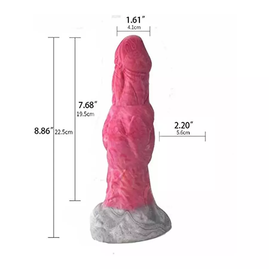 Realistic Vibration Dragon Dildo 8.86 Inches Silicone Monster Dildos Rechargable Anal Vibrator with Suction Cup