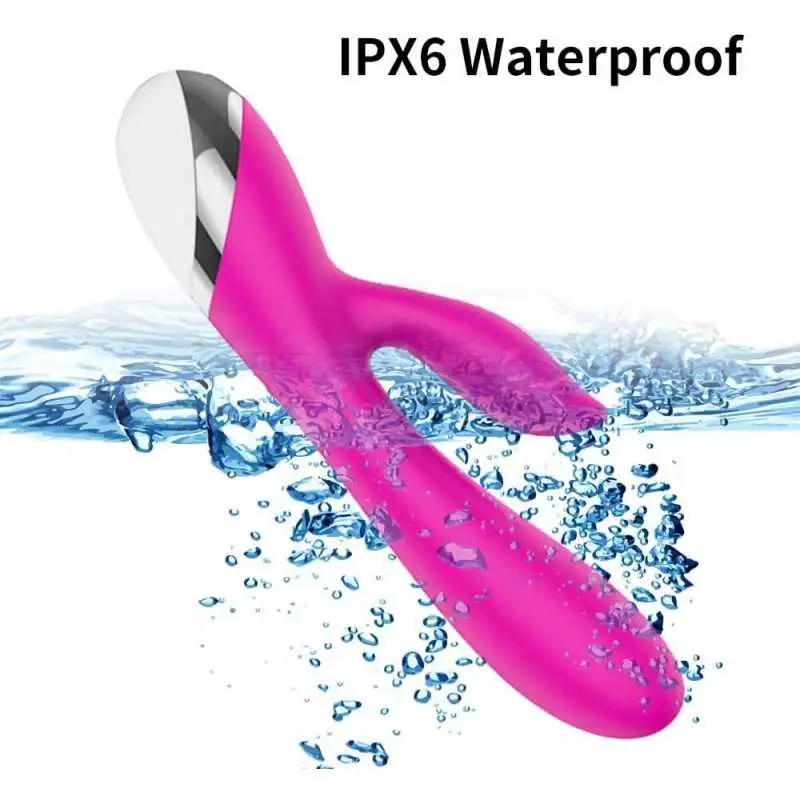 Powerful Rabbit Vibrator with 10 Vibration Modes 6 Speeds, Adult Women Sex Toy, Female Vibrating Dildo, Rechargeable Sexual Wand