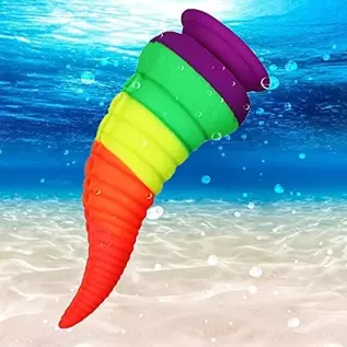 Realistic Animal G Spot Dildo 8.66” Flexible Penis Cock with Strong Suction Cup Colorful Octopus Whiskers Sex Toy for Men Women