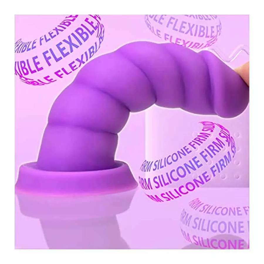 MEBAULT Realistic Dildo 5.51 inch Twisted Anal Dildo Butt Plug with Suction Cup & Lifelike Glans G-spot Dong Fake Penis for Men