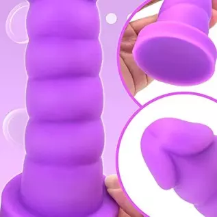 MEBAULT Realistic Dildo 5.51 inch Twisted Anal Dildo Butt Plug with Suction Cup & Lifelike Glans G-spot Dong Fake Penis for Men