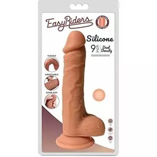 Easy Riders Dual Density Silicone Dildo - 9 Inch