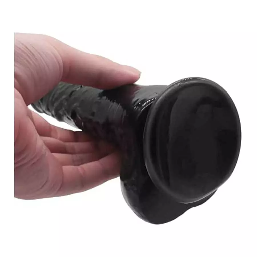 Realistic Suction Cup Dildo for Women Sex Toys - Gephonsi Black Large Thick Dildo Adult Toys for Women Pleasure Men Anal Play, 8