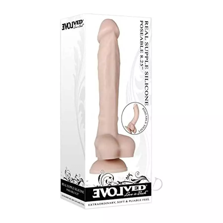 Evolved Love Is Back - Real Supple Silicone - Life-Like Feel - Super-Squishy Poseable 8.25 Inch Realistic Veins, Textures and Ba Evolved Love Is Back - Real Supple Silicone - Life-Like Feel - Super-Squishy Poseable 8.25 Inch Realistic Veins, Textures and Ba