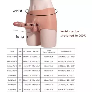 Silicone Dildo Panties 6-7 inch Realistic Penis Sex Toys for Gay Lesbian Men Women Masturbation