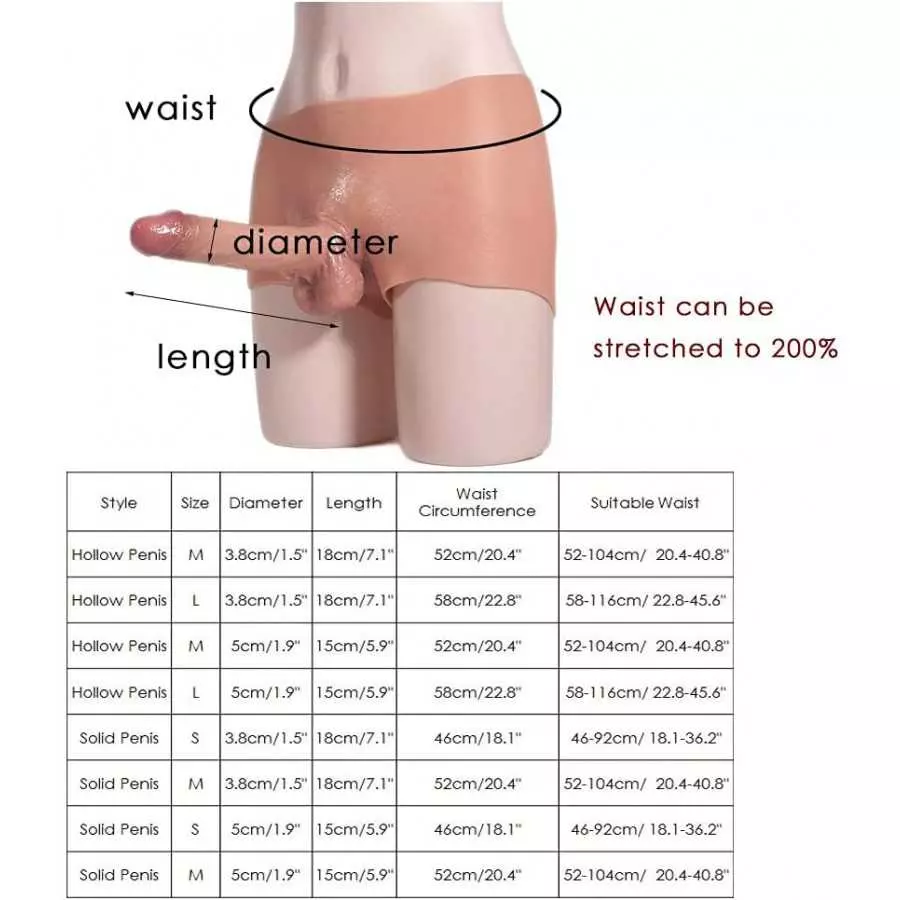 Silicone Dildo Panties 6-7 inch Realistic Penis Sex Toys for Gay Lesbian Men Women Masturbation