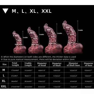 Nothosaur 「Oak」 10.8" Dildo Lifelike Huge Silicone Dildo, with Strong Suction Cup, for G-Spot Sex Adult Toys for Women and Coupl