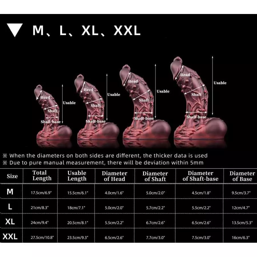 Nothosaur 「Oak」 10.8" Dildo Lifelike Huge Silicone Dildo, with Strong Suction Cup, for G-Spot Sex Adult Toys for Women and Coupl